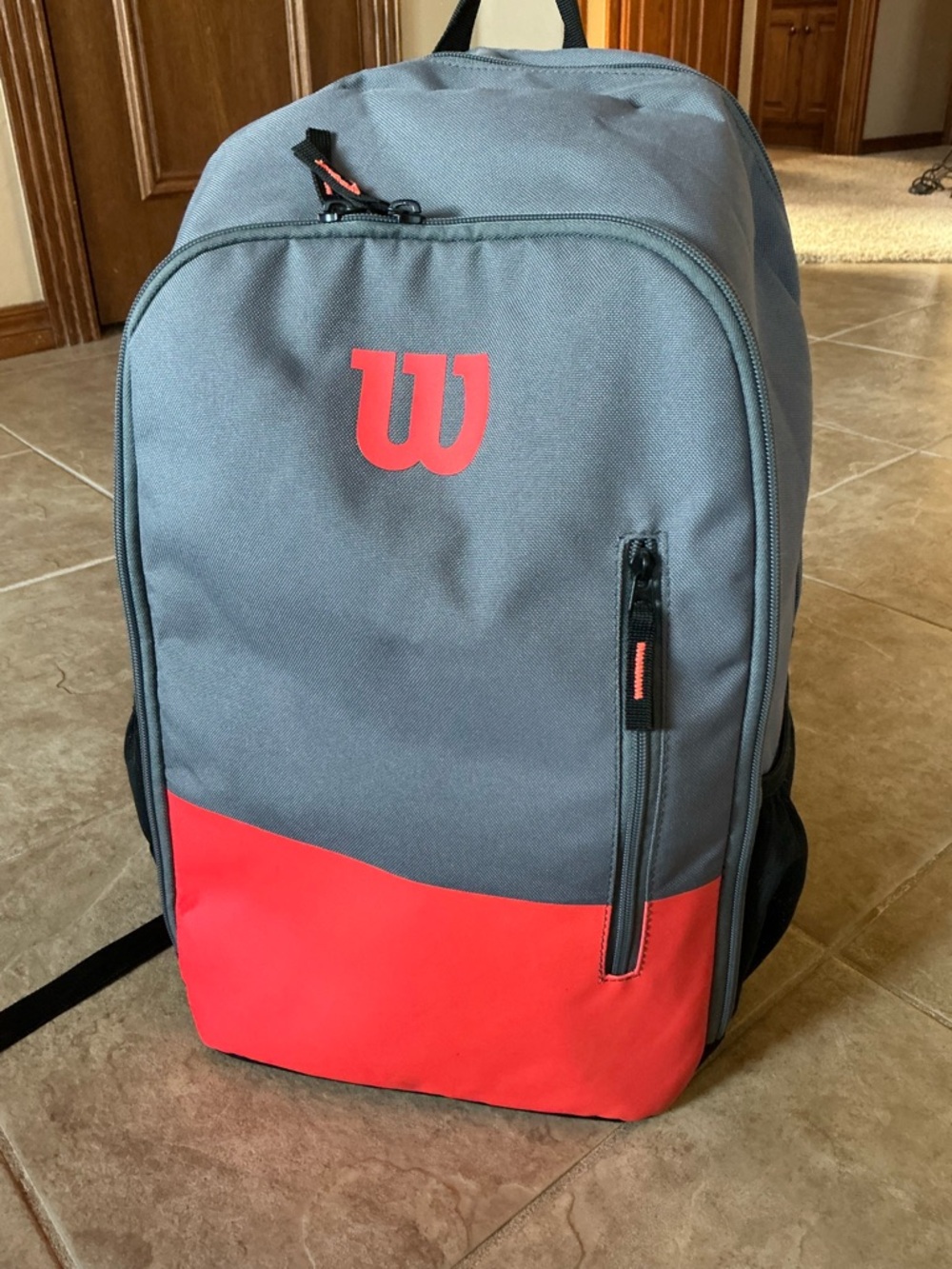 Wilson Gray and Red tennis Backpack